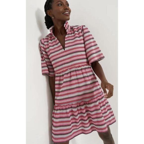 NWT TUCKERNUCK Zig Zag Knit Stripe Crawford Dress XXS 2XS - Picture 1 of 8